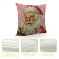 thumbnail image 4 of BCIIG  Pink Santa Pillow Covers , Pink Christmas Pillow Covers, Outdoor Christmas Pillow Covers, Christmas Pillow Cases, Christmas Pillows Decorative Throw Pillows- Pink Hats Santa (Pink), 4 of 5