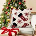 thumbnail image 1 of Almohada Navideña Roja Decorativa de Sofá de Navidad Lino para la Cintura onlyliua, 1 of 6