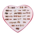 thumbnail image 2 of Pendientes del perno prisionero Salvador de aleación y rhinestone para Mujeres y Niñas 36 Pares, 2 of 6