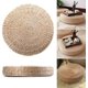 thumbnail image 2 of Almohadillas para sillas, Cojines de piso japoneses, Almohada de piso, Cojines de piso de paja, tejido de paja hecho a mano en atura, asiento de silla Yoga Zen en almohadilla de cojín de 15.75 "de diámetro oso de fresa Electrónica, 2 of 4