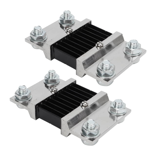 Resistencia de derivación, 2 piezas, 75 mV CC, amperímetro, derivación, derivación externa, tecnología innovadora