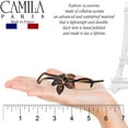 thumbnail image 2 of Camila Paris CP1592 French Hair Barrette Pin Clips for Girls, Flower, Tortoise Shell, No Metal Parts, Strong Hold Grip Hair Clips for Women, No Slip Styling Girls Hair Accessories, Made in France, 2 of 21