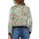 thumbnail image 3 of Chaqueta bomber para mujer Inspire Chic, corte slim, ligera, con cremallera, color verde claro L, 3 of 6