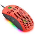 thumbnail image 1 of Ultralight Wired Gaming Mouse, Lightweight Honeycomb Shell, 4 RGB Breathing Backlit Mice, 6 Adjustable DPI 6400, USB Optical Computer Mice for Gamer / Office, 1 of 6