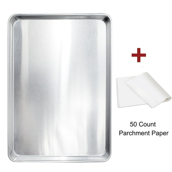 Bakdcore Aluminum Half Sheet Pan 18"x13" - Warp Resistant, Large Nonstick Cookie Baking Sheet for Even Heating | Easy Clean & Stackable