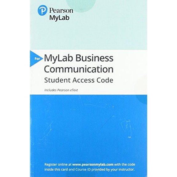 Pre-Owned Business Communication Mybcommlab With Pearson Etext Access Card: Polishing Your Professional Presence Paperback