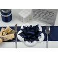thumbnail image 4 of Joycrosso Navy Ribbon 4 Inch Wide Thick Fabric Ribbon, 50 Yards Double Faced Satin for Chair Sash Bows Making Bouquet Sewing Christmas Decoration, 4 of 7