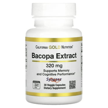 California Gold Nutrition Bacopa Extract, 320 mg, 30 Veggie Capsules