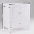 thumbnail image 6 of 30" White Freestanding Bath Vanity with Bottom Drawer, Sink Base Cabinet Without Top, 6 of 8