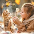 thumbnail image 6 of Grembeb Cat Chew Toy Catnip Treat Kitten Silvervine Stick for Teeth Indoor 4 Pack Burlywood, 6 of 7