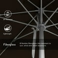 thumbnail image 2 of California Umbrella Venture 11' Silver Market Umbrella in Cocoa, 2 of 5