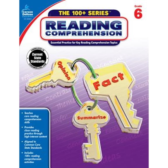 Pre-Owned Reading Comprehension, Grade 6 (Paperback) by Carson-Dellosa Publishing (Compiled by)