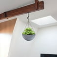thumbnail image 5 of Ganchos de techo para plantas colgantes, 4 Uds. Colgadores de plantas de techo de 2,5 pulgadas para interiores, ganchos para colgar plantas a prueba de óxido, montaje en pared pesado, 5 of 5