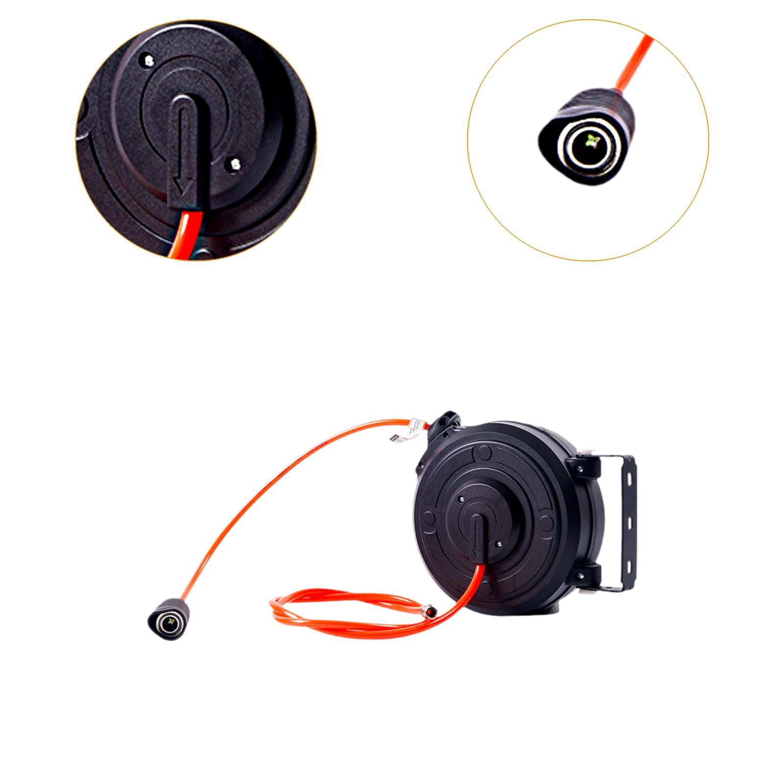 oshhni Retractable Air Hose Reel 180 degree Swivel Bracket Easy Installation for Workshop