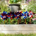 thumbnail image 2 of In the Breeze 2863 - Patriot Sparkle Pinwheel 8PC, 8" Colorful Patriotic Mylar Pinwheels, 2 of 6