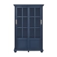 thumbnail image 3 of Aaron Lane Bookcase with Sliding Glass Doors, Blue, 3 of 9