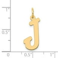 thumbnail image 2 of 10k Solid Yellow Gold Large Script Letter J Initial Charm Pendant Necklace for Women - .4 Grams, 2 of 2
