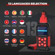 MRCARTOOL Motorcycle Diagnostic Measurement Tool M4 Motorcycle System Code Readers Scan Tool Motorcycle Fault Code Reader Compatible for YAMAHA-2P/HONDA,KAWASAKI-1/2/3/4/5/6P,OBDII