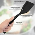 thumbnail image 3 of Egg flipper spatula tongs Set of 2 PCS - 2 in 1 Grip and Flip Spatula Tong Multi-purpose Use Non-Stick kitchen flipper spatula for Bread Fish Pancake Toast Home Kitchen Cooking Tool (Black + Red), 3 of 8