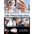 thumbnail image 2 of Memoria USB TEARMOS de 512 GB, Photo Stick para iPhone, color morado claro, 2 of 8