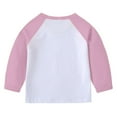 thumbnail image 6 of LWNYDPLSD Girls Casual Tops Kids Baseball Raglan T Shirt 3/4 Sleeve T Shirts Toddler Athletic Jersey Shirts Baby Girl Trendy Clothes, 6 of 8