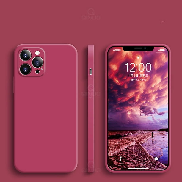 Funda de teléfono de silicona líquida cuadrada Original de lujo para iPhone 14 13 12 11 Pro Max 12 Mini X XR XS Max 6S 7 8 Plus funda suave fina Tan Jianjun unisex