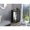 Black, variant on Six Built-in Wine Racks and Metal Rail - Espresso Bar Cart for Home Bars