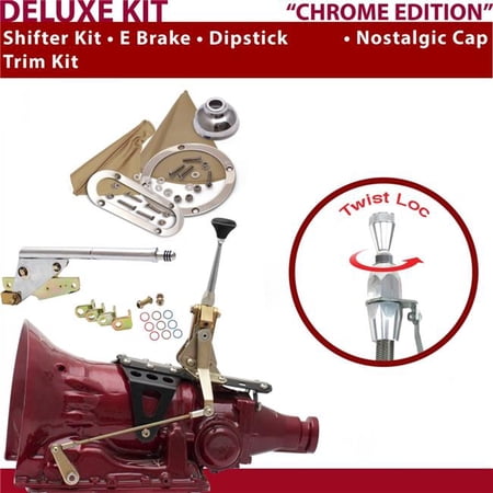 American Shifter C6 Shifter Kit 6 in. E Brake Trim Kit Dipstick for D3C3F