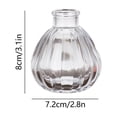 thumbnail image 3 of Glass Bud Vase, Small Clear Decorative Flower Vase, Transparent Tabletop Accent, Minimalist Vessel for Home, Living Room, Bedroom, Office & Floral Arrangement Decor, 3 of 6