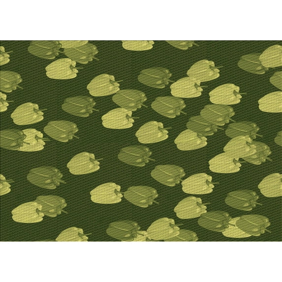 Ahgly Company Machine Washable Indoor Rectangle Transitional Pistachio Green Area Rugs, 8' x 12'