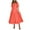 02-Orange, variant on Ecqkame Summer Dresses for Women 2025 Casual V Neck Cute Puff Short Sleeve Dress Fashion Solid Color Flowy Beach Long Dress 02-Black XL