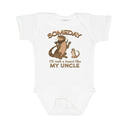 

Inktastic Someday I ll Rock a Beard Like My Uncle-Bearded Dragons Gift Baby Boy or Baby Girl Bodysuit