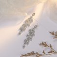 thumbnail image 3 of Pendientes de araña para novias, pendientes colgantes de diamantes de imitación de cristal, circonita cúbica para mujeres y novias ﻿, 3 of 5