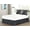 Gray, variant on 3-Piece Matching Ruffled Bed Skirt Euro Pillow Sham Pair Set Queen Elastic Wraparound Blue