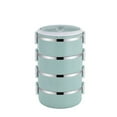 thumbnail image 1 of Tableware Stainless Steel Bowl Stainless Steel Insulated Lunch Box Stacking Food Containers Rollback, 1 of 1