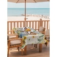 thumbnail image 2 of Outdoor Tablecloth with Umbrella Hole for Patio/Picnic/Party/Camping, Spring Dog Waterproof Table Cloth Rectangle Table Cover Washable, Sunflower Daisy Botanical Rustic (54"x 80"), 2 of 8