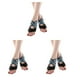 thumbnail image 5 of Wosthever 1 par de calcetines antideslizantes sin dedos para mujer, Yoga, Ballet, Pilates, baile profesional, calcetín de media punta, accesorio Type2 NO2, 5 of 6