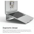 thumbnail image 2 of elago L3 Stand [Silver] - [Premium Aluminum][Prevents Bad Posture][Natural Heat Sink] - for Laptop Computers, 2 of 8