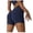 Dark Blue, variant on HAiming Women's Butt Lifting Shorts Summer Casual High Waisted Stretch Exercise Workout Yoga Short Pants with Pocket