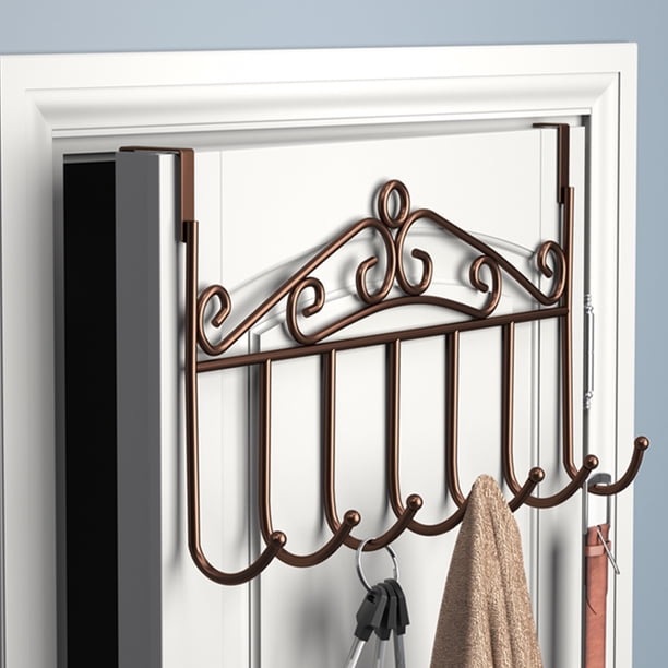 Colgador de Puerta de Metal, Hierro Creativo de Puertas creativas para ahorrar espacio para colgar ropa