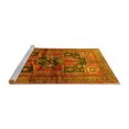 thumbnail image 2 of Ahgly Company Machine Washable Indoor Rectangle Persian Yellow Traditional Area Rugs, 7' x 9', 2 of 4