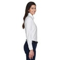 thumbnail image 3 of Harriton M600W Women's Long Sleeve Oxford Dress Shirt-White-3XL, 3 of 3
