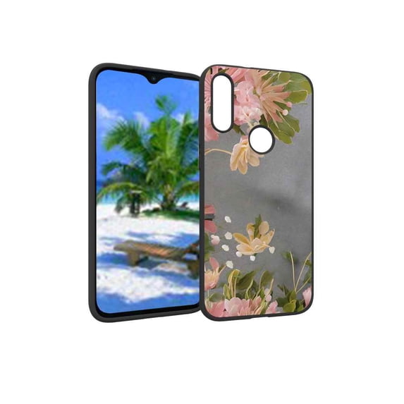 Flowers-Stand-Cover-for-341 Phone Case, Degined for Moto E 2020 Case Men Women, Flexible Silicone Shockproof Case for Moto E 2020