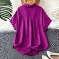thumbnail image 4 of Kezqiaxn Button Down Shirts for Women Short Sleeve Collared Loose Blouse with Pocket Summer Tops Dressy Casual Plus Size Fashion, 4 of 6
