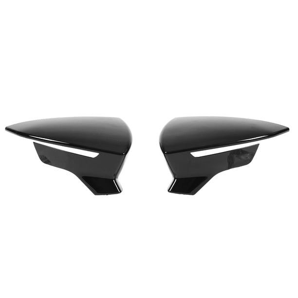 Par de cubiertas protectoras para espejo retrovisor Bling Bling negro brillante para SEAT Leon Mk3 5F ST FR Cupra 2013-2019