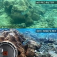thumbnail image 4 of Puerto Domo Soonsun Para Gopro Hero 12 / Hero 11 / Hero 10 / Hero 9 Negro Filtro De Primer Plano Con Aumento De 10X Rojo Incorporado Lente Domo Subacuática Con Carcasa Impermeable Para Gopro Hero 9 10, 4 of 5