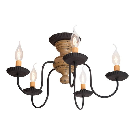 Irvins Country Tinware Irvin's Country Tinware Thorndale Ceiling Light in Pearwood