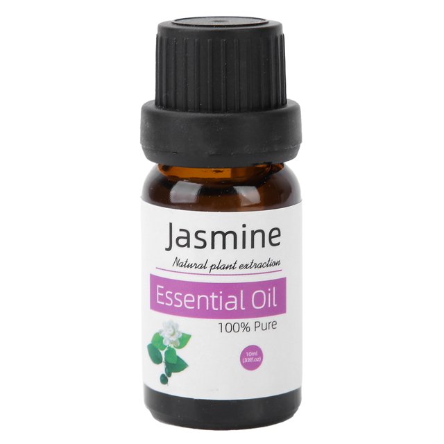 Aceite esencial floral de jazmín orgánico - Kit de aceite de fragancia terapéutica de 10 ml para mujeres