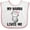 White and Pink, variant on Inktastic My Nanny Loves Me Girl Grandchild Girls Baby Bib