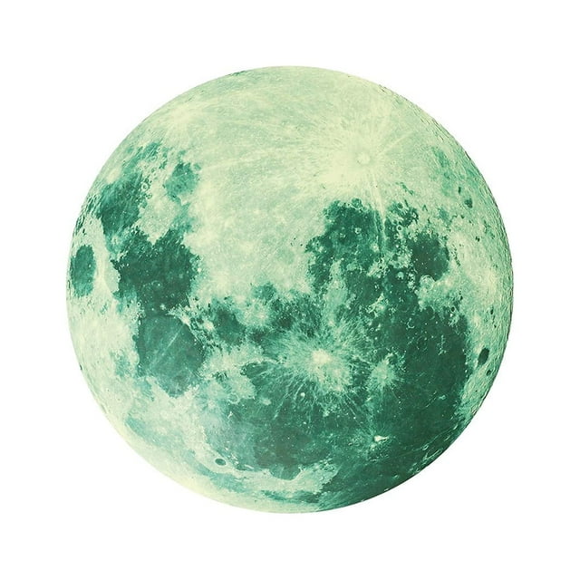 Glowing Luminous Moon Planet Space Wall Sticker Decal In The Dark Kitchen Wall Stencils Wall Decals Quotes Widgets Wall Stickers Tiles 3d Wall Paper Sticker And Stick Stone Wall Decals for Bedroom